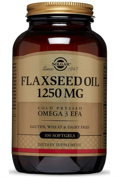 Solgar Flaxseed Oil 1250 Mg 100 Capsules