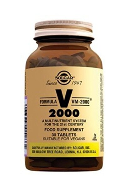 Solgar Vm 2000 Multivitamin & Mineral 30 Tablet