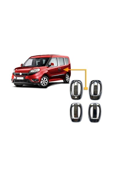 Genel Markalar Fiat Doblo Krom Kapı Kolu 4 Kapı 8 Parça (set) 2010 Üzeri