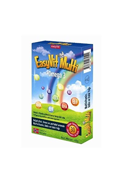 Easy Fishoil Easyfishoil Multi Çiğnenebilir Jel Form 30 Luk