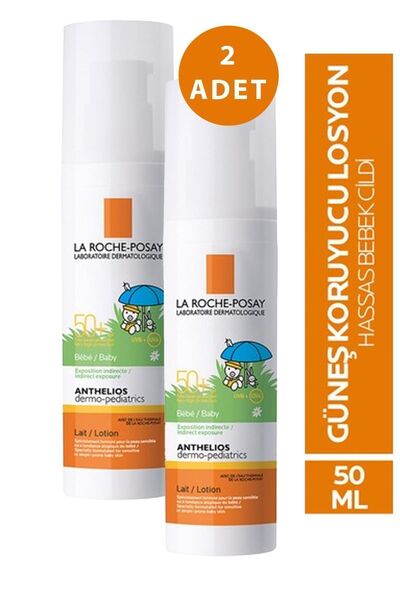 La Roche Posay Anthelios Xl Dermo-pediatrics Bebe Lotion Spf50 50 ml 2 Adet