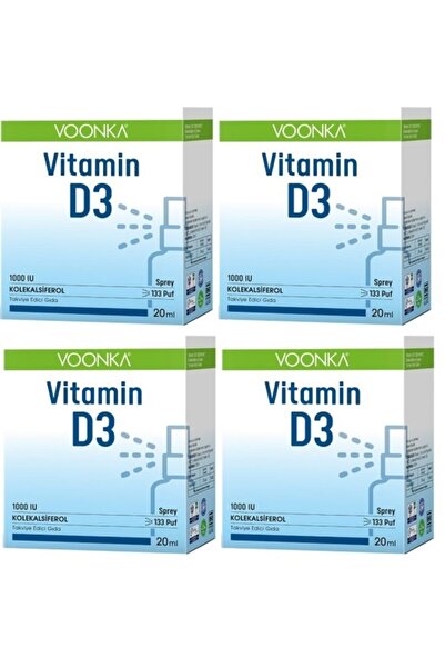 Voonka Vitamin D3 1000 Iu 20 Ml-D3 Support*4 Pieces
