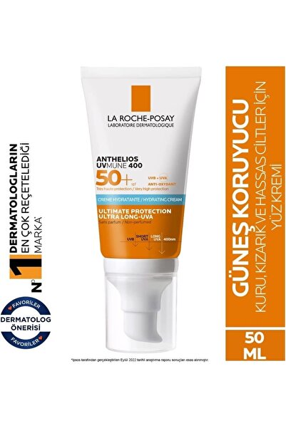 La Roche Posay Anthelios UVMune SPF50+Kuru ve Hassas Ciltler İçin Güneş Kremi...