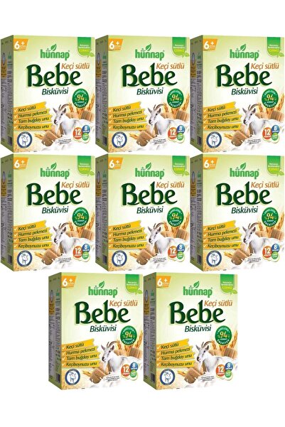 Hünnap Bebe Bisküvisi Keçi Sütlü 400gr 8 Li Set (toplam 3200gr)