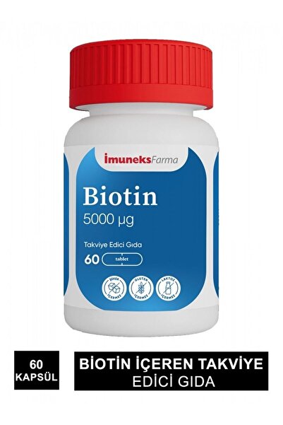 Imuneks Biotin 5000 Mg 60 Tablet