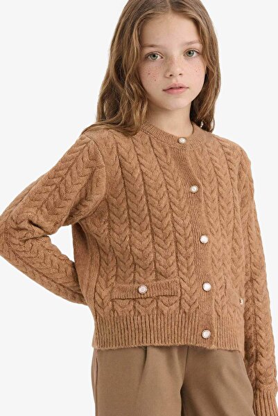DeFacto Girl's Buttoned Cardigan G6159A825Wn