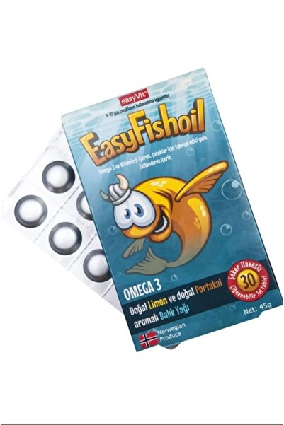 EASYVİT Easyfishoil Omega 3 Çiğnenebilir 30 Adet Jel
