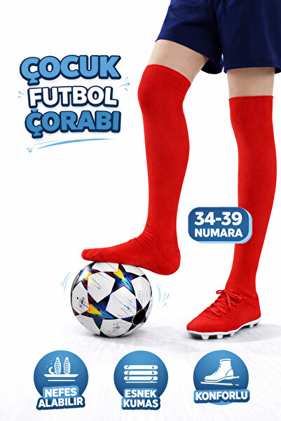 GAZELMANYA Çocuk Futbol Maç Çorabı 33-39 Futbol Tozluk Futbol Halısaha Çorabı...