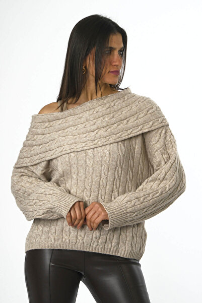 ABBRA Women's Madonna Collar Sweater