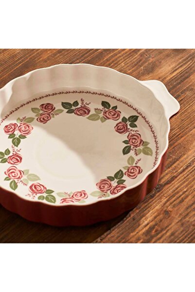 Bella Maison Rose Porselen Fırın Kabı Pembe (33x29x6 cm)