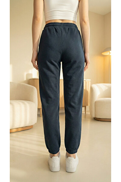 Miyalon Women's Gray Jogger Elastic Leg Sweatpants