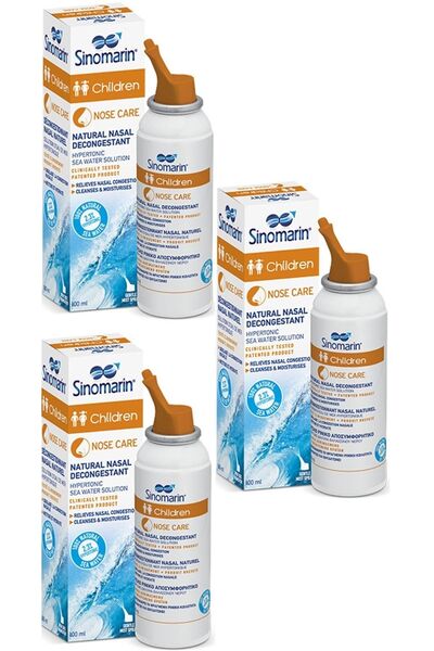 Wellcare Sinomarin Çocuklar Için Deniz Suyu Spreyi 100 Ml 3 Adet