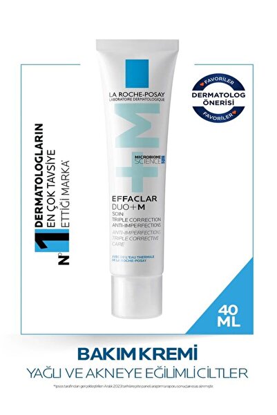La Roche Posay EFFACLAR DUO+M Yağlı,Akne Eğilimli Ciltler için Cilt Kusuru Ka...