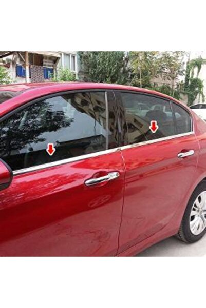 Genel Markalar Fiat Egea Uyumlu Krom Cam Çıtası Takımı 4 Parça( Sd-hb)