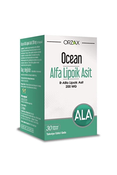 Orzax Ocean Alfa Lipoik Asit 200 Mg 30 Kapsül