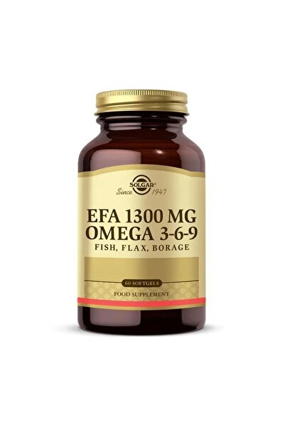 Solgar Efa 1300 Mg Omega 3-6-9 60 Yumuşak Jelatinli Kapsül
