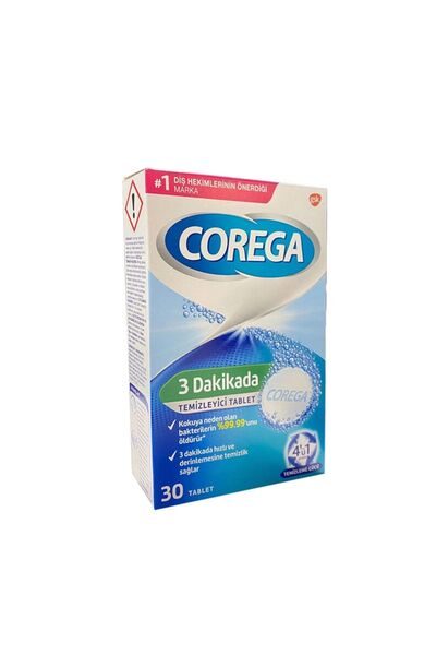 Corega Diş Protezi Temizleyici Tablet (30 Tablet)-MFREYON00415