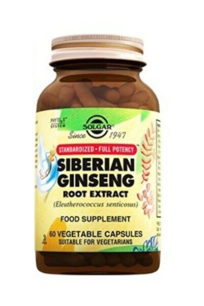 Solgar Extract de rădăcină de ginseng siberian 60 capsule