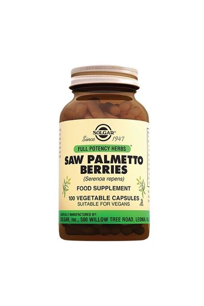 Solgar Saw Palmetto Berries - 100 كبسولة أحذية