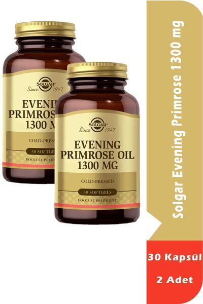 Solgar Evening Primrose 1300 Mg 30 Kapsül 2 Adet