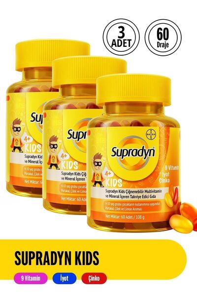 Supradyn Kids 60 Tablet 3 Pieces