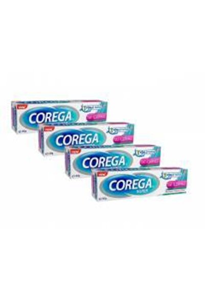 Corega Süper Diş Protezi Yapıştırıcı Tat İçermez Krem 40 Gr 4'lü