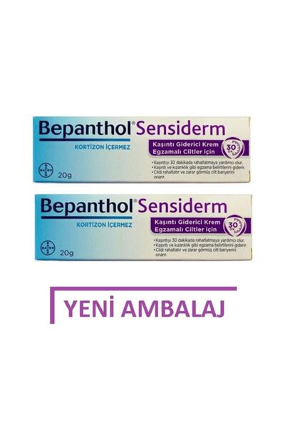 Bepanthol Sensiderm Kaşıntı Giderici Krem 20gr 2 Adet