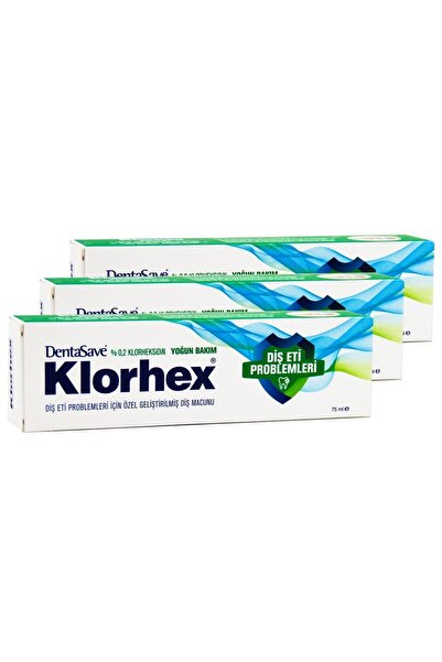 Dentasave معجون أسنان كلورهكس 0.2% للعناية المركزة ومشاكل اللثة 75 مل 3 قطع