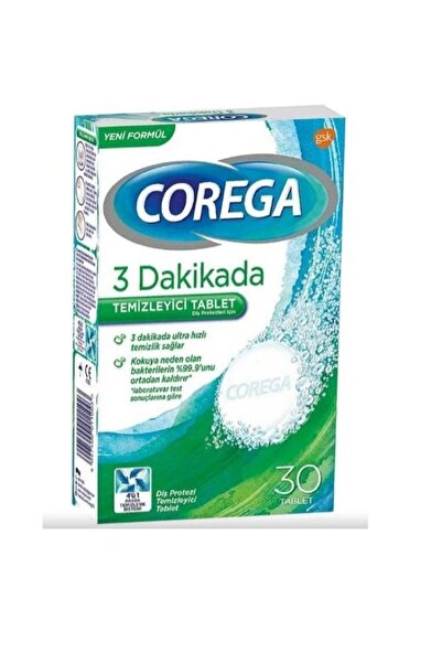 Corega 3 Dakikada Temizleyici 30 Tablet