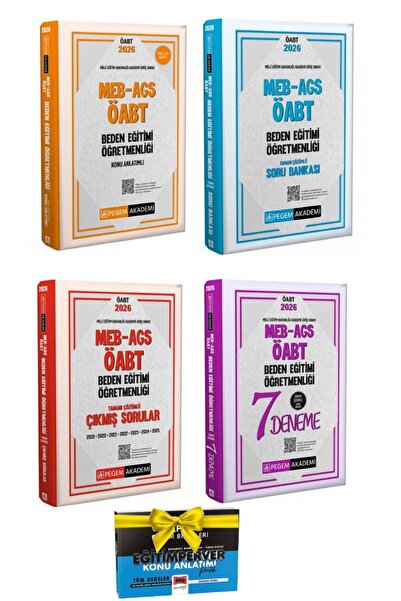 Pegem Akademi Yayıncılık 2026 Pegem AGS ÖABT Beden Eğitimi Öğretmenliği Konu+...