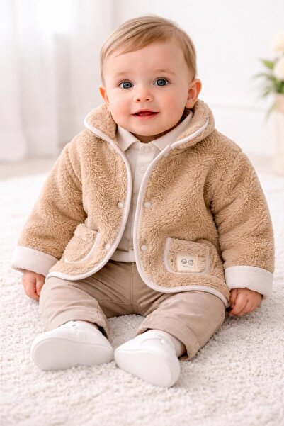 andywawa Ac26165 Tinny S Sheeps Beige Coat