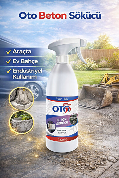 OTO55 Beton Sökücü 720 ML Oto Araç Beton, İnşaat Sonrası Çimento Sıva Harç Sö...