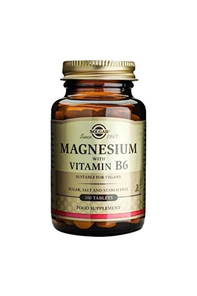 Solgar Magnesium With Vitamin B6 100 Tablet