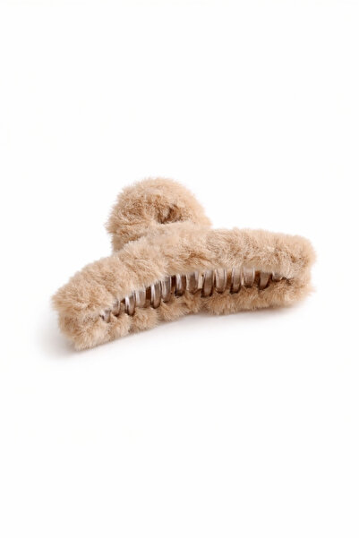 SHEKER HOME Large Plush Latch Winter Buckle - Nude