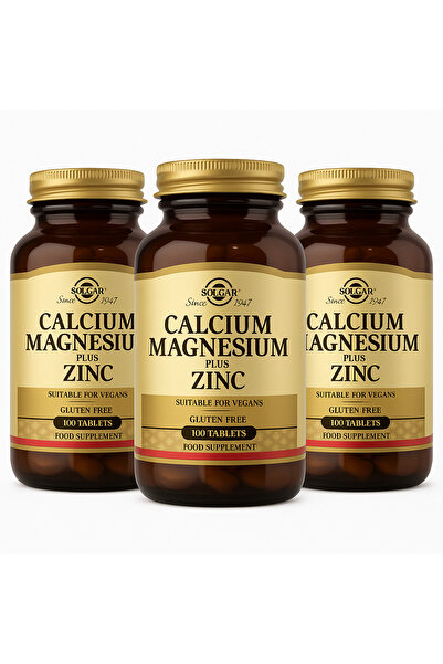 Solgar x3 Calcium Magnesium Plus Zinc 100 Tablet