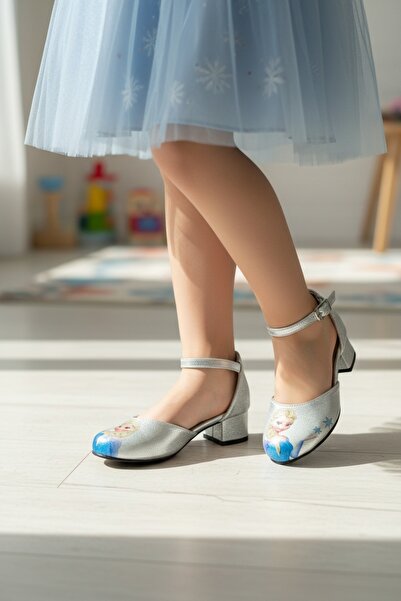 pediashoes Pantofi pentru fete cu toc Elsa