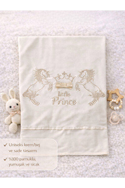 Tomuycuk 100% Cotton Gold Horse Prince Baby Blanket - Soft Stroller & Strolle...