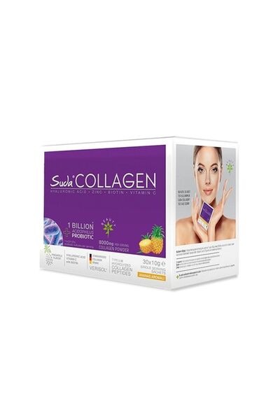 Suda Collagen بروبيوتيك أناناس 10 جرام 30 كيس