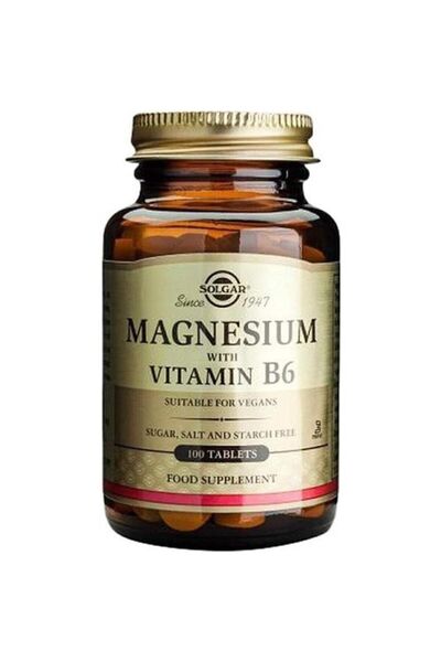 Solgar Magnesium With Vitamin B6 100 Tablet (magnesyum Magnezyum)