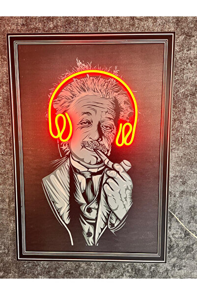 tabellam Einstein Neon Tablo Ledli Tabela Dekorasyon Neon Led