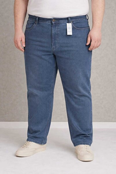 Endow jeans Battal Large Size 100% Cotton, Licra Men's Jeans (Original Top Qu...