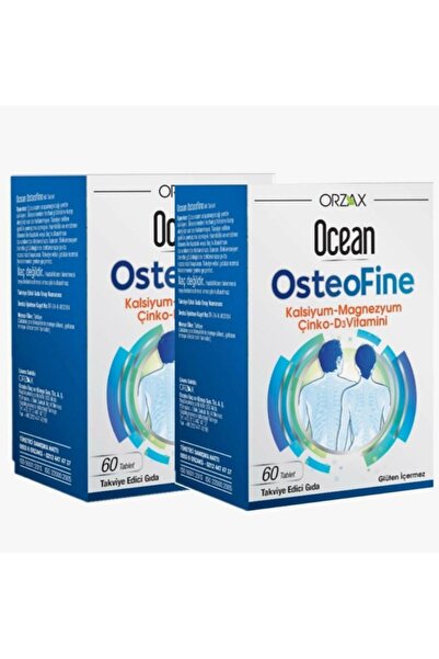 Orzax Ocean Osteofıne Kalsıyum Magnezyum Çinko D3 Vitamini 2 li
