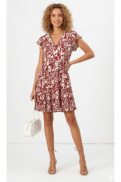 ARDSU فستان نسائي قصير من الفيسكوز