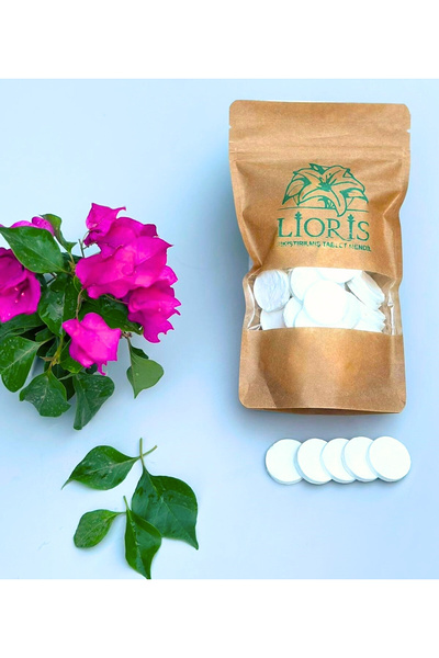 LİORİS مناديل أطفال مضغوطة طبيعية خالية من الكحول وغير معطرة 80 قطعة