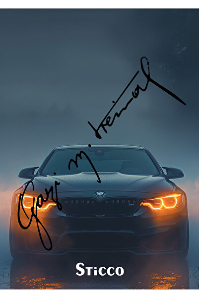 Sticco Gazi Mustafa Kemal Atatürk Imza Oto Araba Sticker 15 X 5 Cm