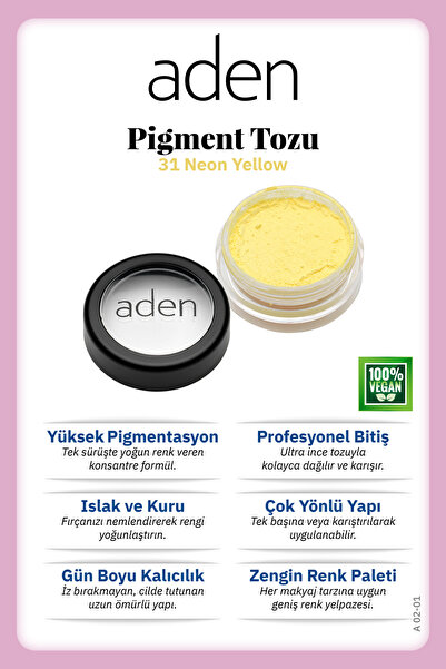 Aden Göz Farı Pigment Tozu 3 gr