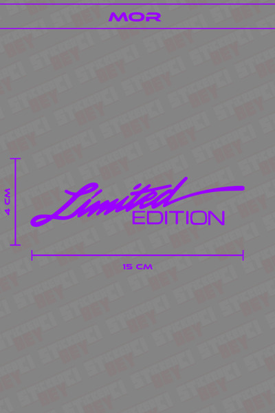 STİCKERCI BEY LİMİTED EDİTİON MOTORSİKLET LAPTOP KASK ARABA STİCKER KAPLAMA E...