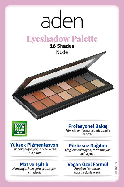 Aden Göz Farı Paleti 16'lı