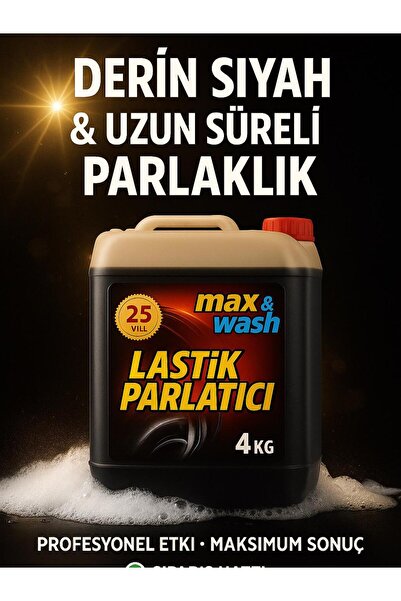Max&Wash Max Wash 1/3 Konsantre Lastik Parlatıcı Ultra Yoğun Saf(JEL) 5kg