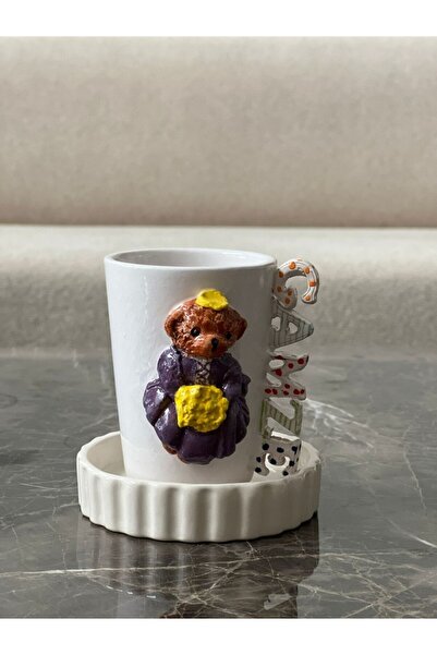 MeGgDecor İsimli Mrs Teddy  Figürlü  İsimli Fincan